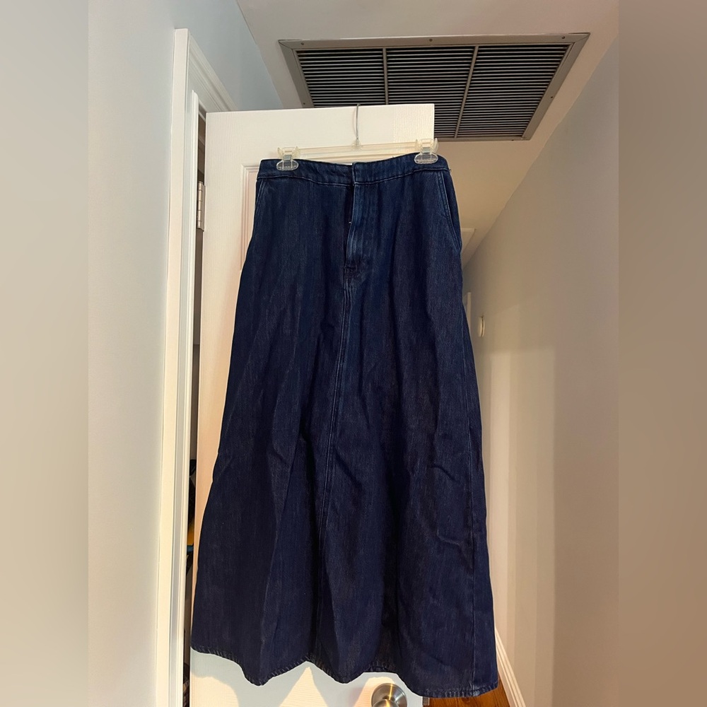 Zara Dark Blue Maxi Skirt